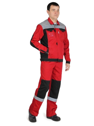КОСТЮМ "МОДУЛЬ" (красный/черн/св.серый) от магазина ЛесКонПром.ру