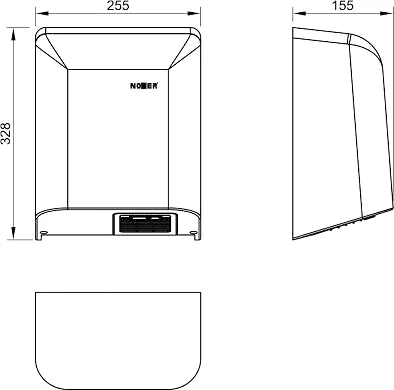Сушилка для рук Nofer Big Flow 01451.B от магазина ЛесКонПром.ру