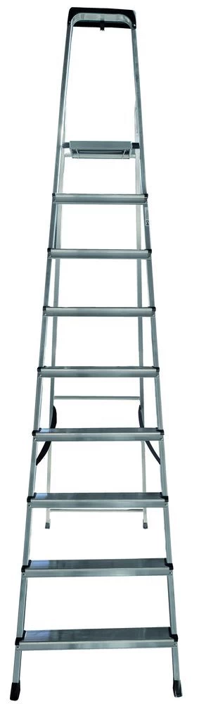 Стремянка алюминиевая с органайзером Новая Высота 9 ступеней (арт. 2115109) от магазина ЛесКонПром.ру
