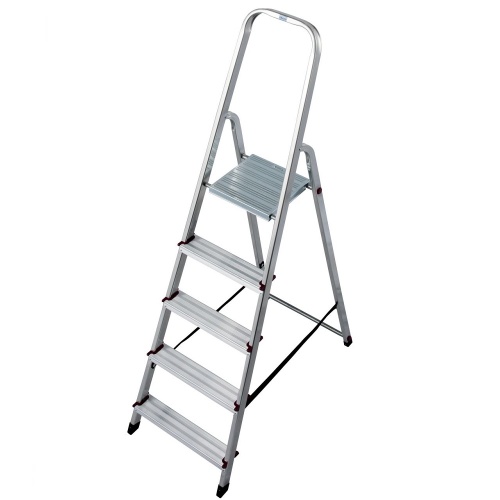 Стремянка алюминиевая Krause Corda 5 ступеней (арт. 000729) от магазина ЛесКонПром.ру