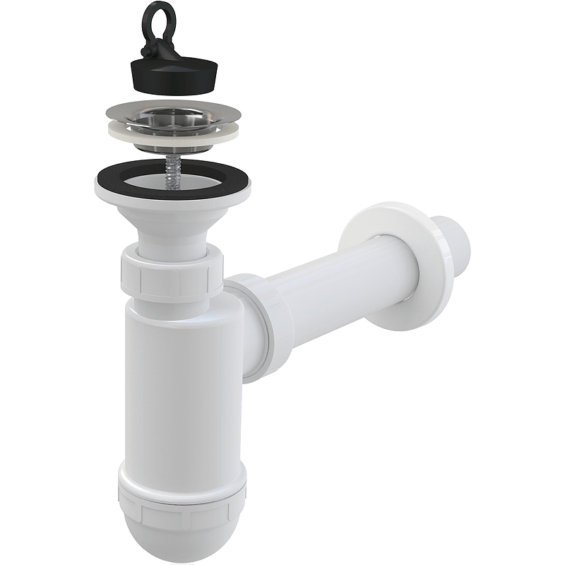 Сифон для раковины Koller Pool R40LC Белый от магазина ЛесКонПром.ру