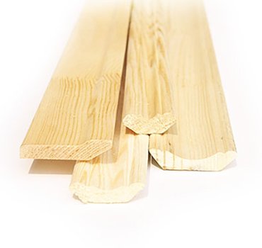 Плинтус (без сучков) хвоя 45х3000 мм от магазина ЛесКонПром.ру