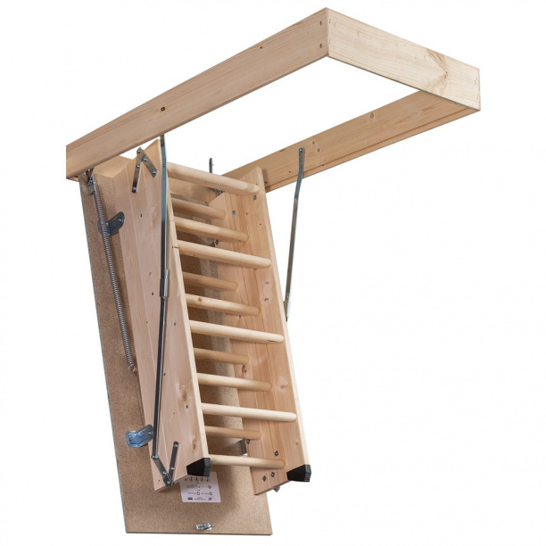 Лестница чердачная EUROLIGHT 600х1200х2800 мм от магазина ЛесКонПром.ру