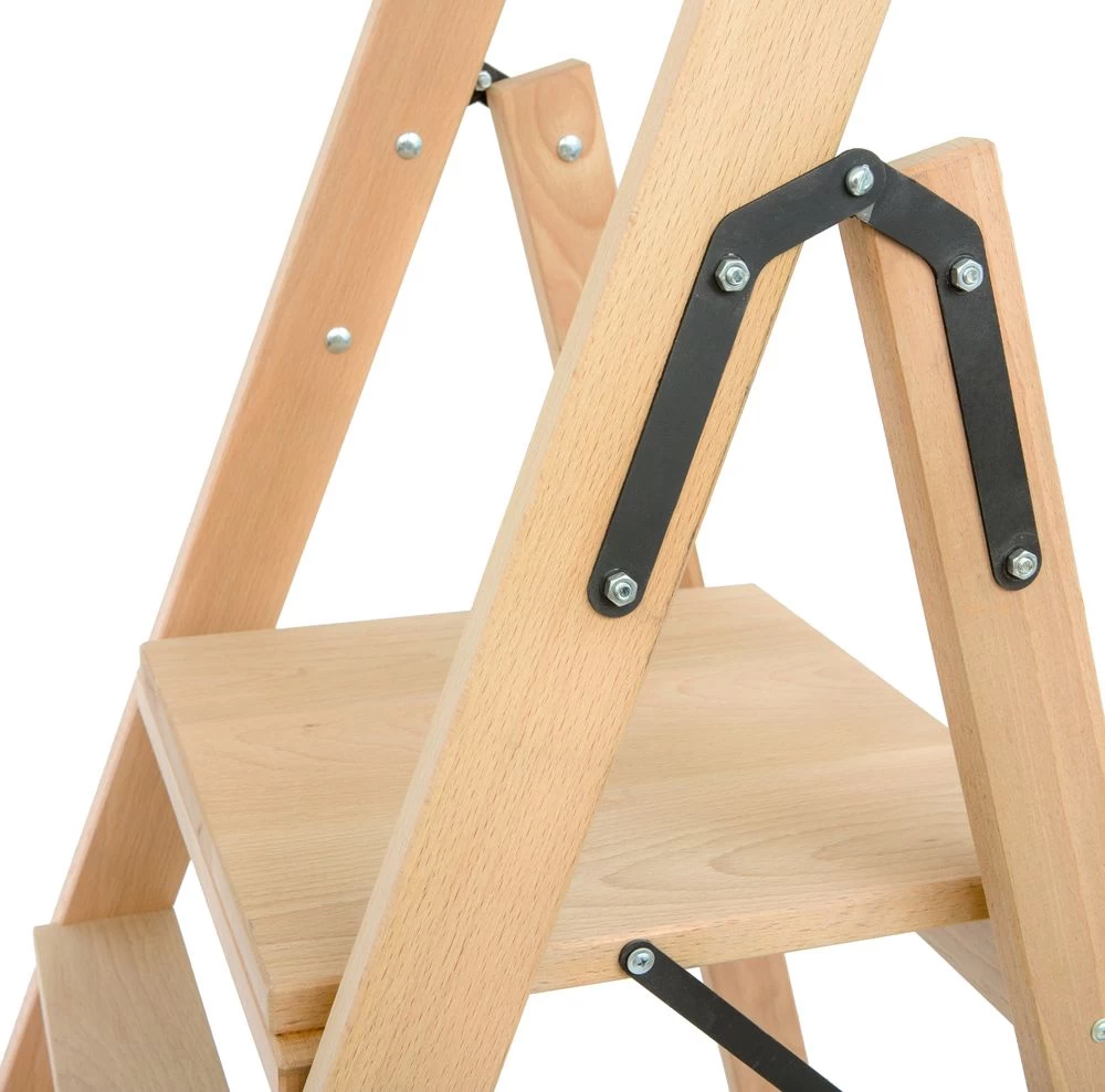 Стремянка деревянная односторонняя со ступенями Hoz-Block Электрик 6 ступеней (арт. СДЭ-6) от магазина ЛесКонПром.ру