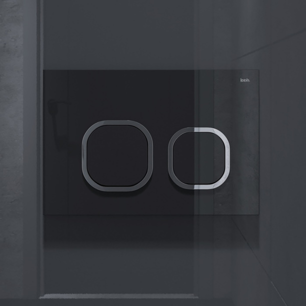 Кнопка для инсталляции IDDIS Uniglass стекло черный, белый от магазина ЛесКонПром.ру