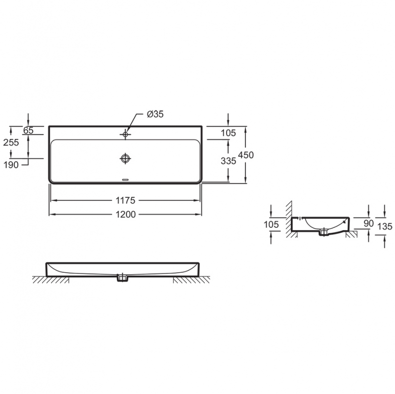 Раковина Jacob Delafon Vox 120 EVA112-00 Белая от магазина ЛесКонПром.ру