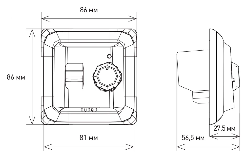 Терморегулятор IQ Watt Thermostat M белый от магазина ЛесКонПром.ру