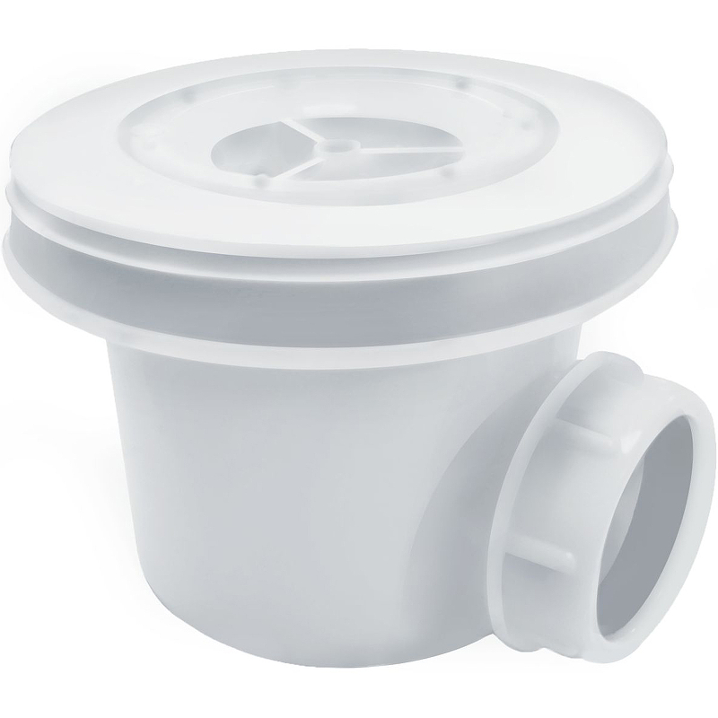 Сифон для душевого поддона WasserKRAFT D454 Белый от магазина ЛесКонПром.ру