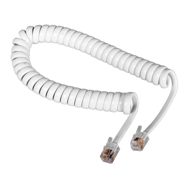 Шнур телефонный Rexant витой 2 м белый от магазина ЛесКонПром.ру