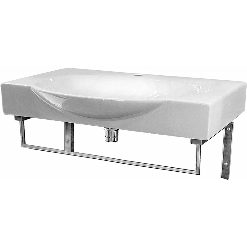 Раковина Sanita Luxe Infinity 76 INF76SLWB01KR Белая от магазина ЛесКонПром.ру