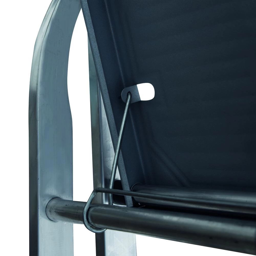 Стремянка алюминиевая с широкой ступенью и органайзером Новая Высота 8 ступеней (арт. 2118108) от магазина ЛесКонПром.ру