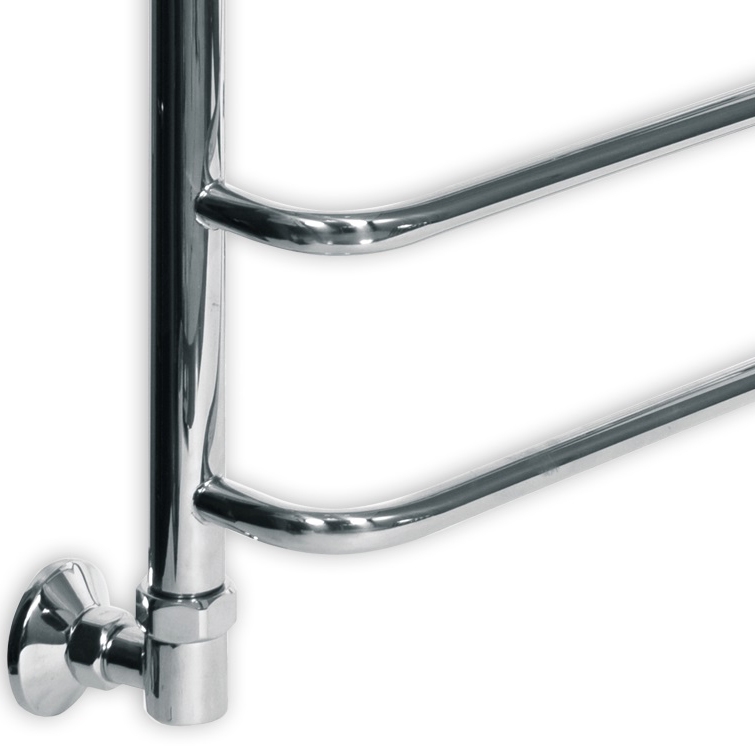 Водяной полотенцесушитель Ника Quadro Л90 100x60 Хром от магазина ЛесКонПром.ру