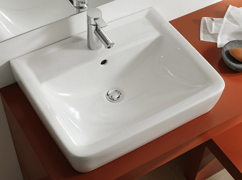 Раковина Geberit Renova Nr.1 Plan 55 222255000 Белая от магазина ЛесКонПром.ру