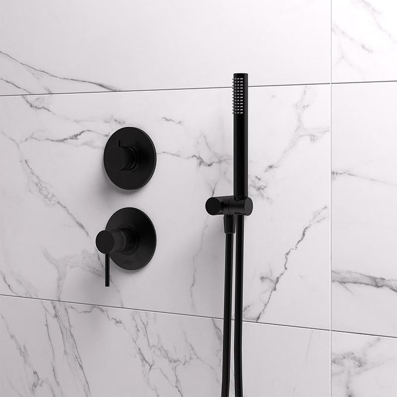 Душевой гарнитур Paini 53PZ440TTAS Черный матовый от магазина ЛесКонПром.ру