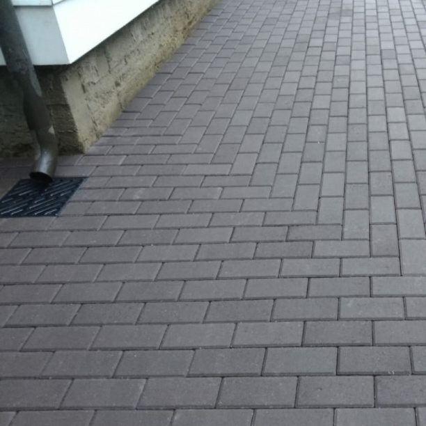 Плитка тротуарная Кирпич 20х10х6 см серая от магазина ЛесКонПром.ру