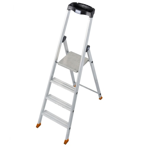 Стремянка алюминиевая Krause Solido 4 ступени (арт. 126634) от магазина ЛесКонПром.ру