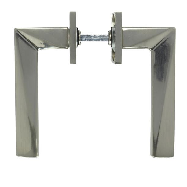 Ручки дверные NEODECO L821 никель от магазина ЛесКонПром.ру