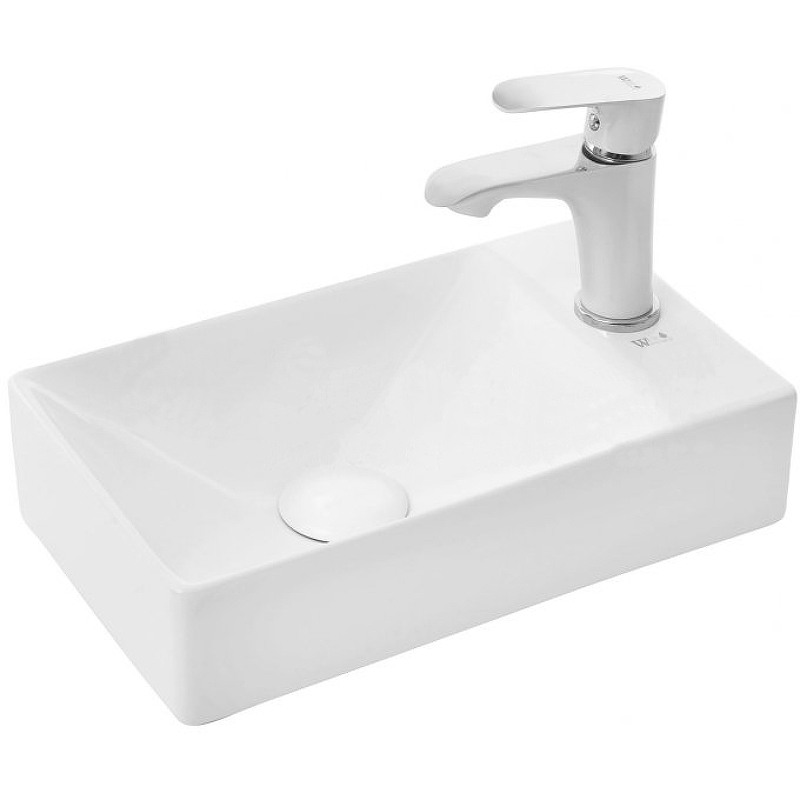 Раковина WeltWasser Aisbach 5111 R 37 10000004592 Белый глянец от магазина ЛесКонПром.ру
