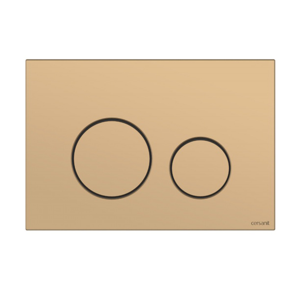 Кнопка для инсталляции Cersanit TWINS золото от магазина ЛесКонПром.ру