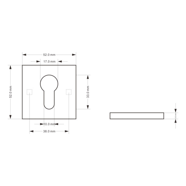 Накладки дверные NEODECO EN черный никель от магазина ЛесКонПром.ру