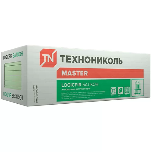 Плита теплоизоляционная LOGICPIR Балкон Ф/Ф 1200х600х30 мм от магазина ЛесКонПром.ру