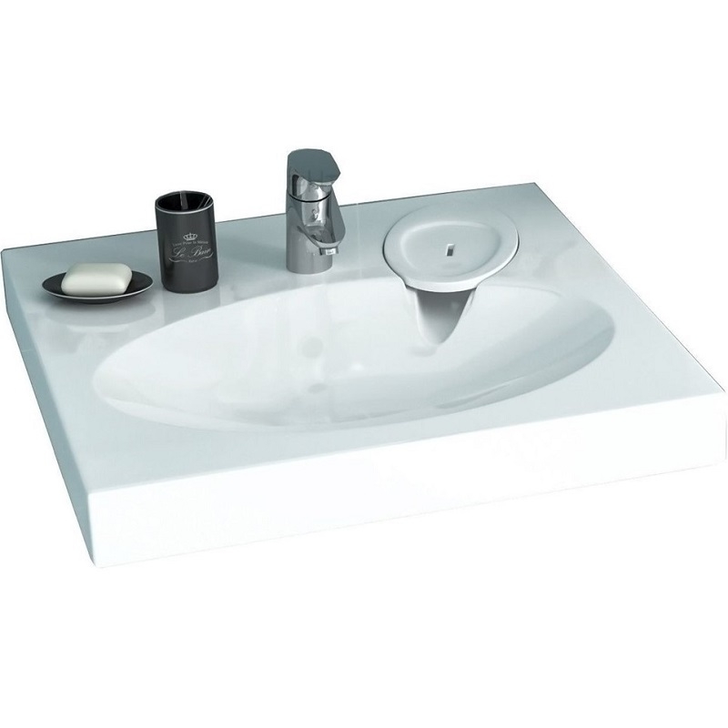 Раковина СанТа Луна 60 900103 на стиральную машину Белая от магазина ЛесКонПром.ру