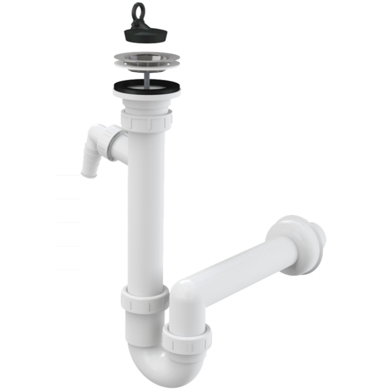 Сифон для кухонной мойки Alcaplast A810-DN40 Белый от магазина ЛесКонПром.ру