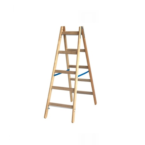 Стремянка деревянная двухсторонняя Krause Stabilo 2х5 ступени (арт. 170071) от магазина ЛесКонПром.ру