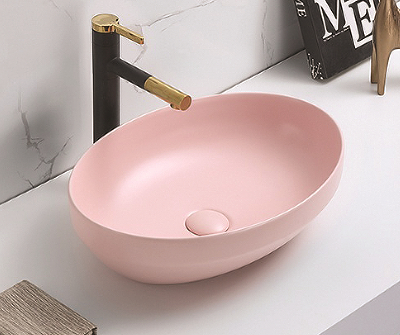 Раковина-чаша CeramaLux 50 78590MP Розовая матовая от магазина ЛесКонПром.ру