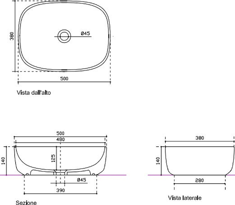 Раковина-чаша Galassia Dream 50 7301 Белая от магазина ЛесКонПром.ру