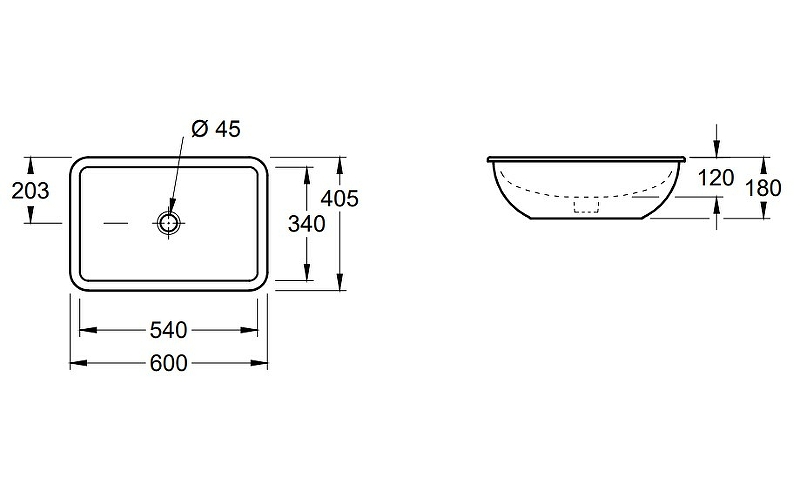 Раковина Villeroy&Boch Loop & Friends 60 616300R1 Альпийский белый от магазина ЛесКонПром.ру