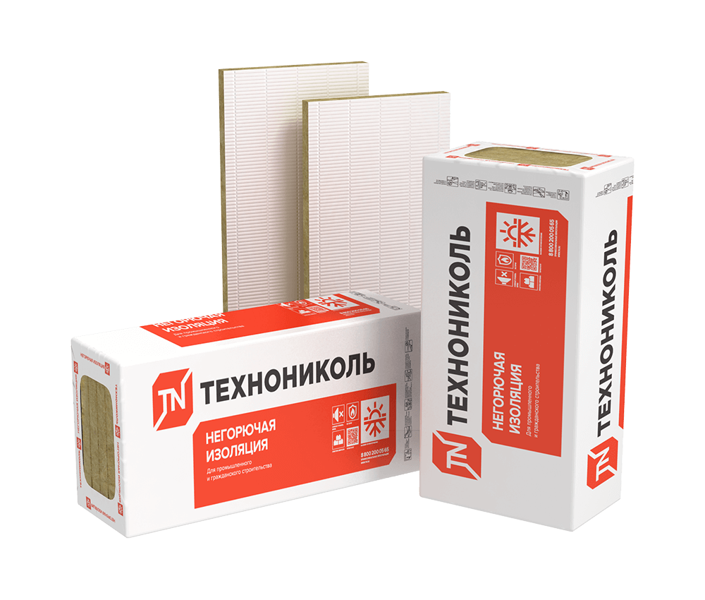 Плита минераловатная ТЕХНОНИКОЛЬ Техноруф Проф С 1200х600х50 мм, 6 шт от магазина ЛесКонПром.ру