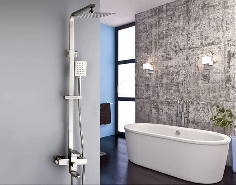 Душевая система Frap F2421 Нержавеющая сталь от магазина ЛесКонПром.ру