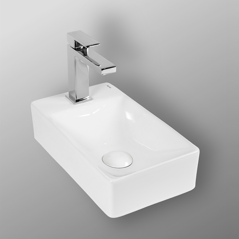 Раковина Bond 38 L S12-380L Белая глянцевая от магазина ЛесКонПром.ру