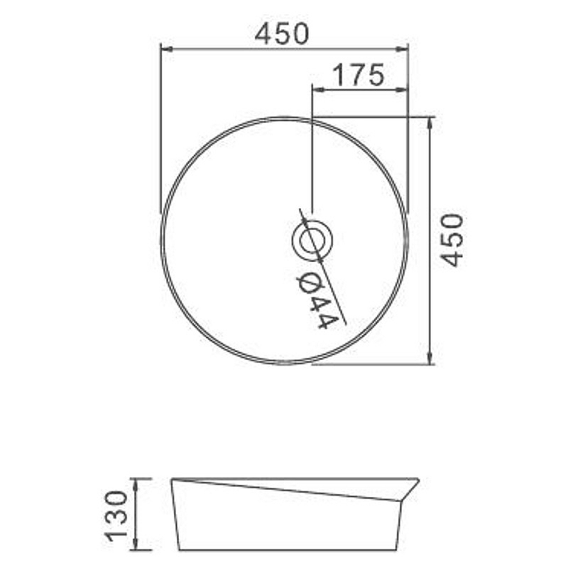 Раковина-чаша Gappo 45 GT101 Белая от магазина ЛесКонПром.ру