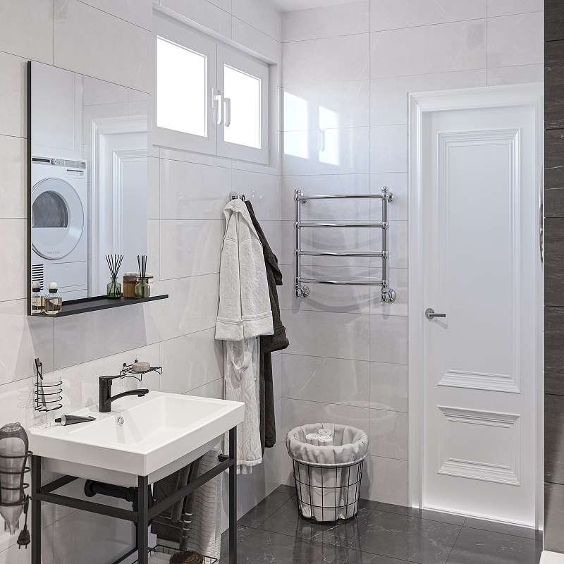 Водяной полотенцесушитель EWRIKA Медея B5 60х50 Хром от магазина ЛесКонПром.ру