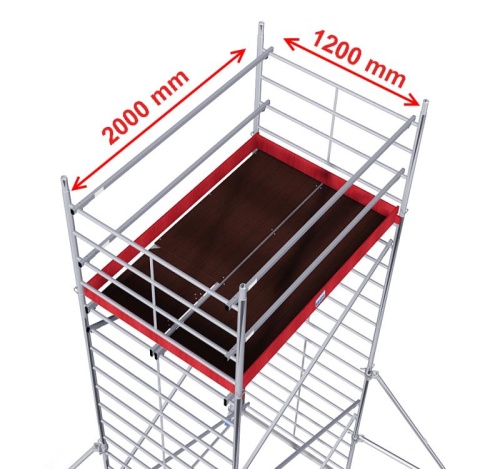 Алюминиевая Вышка-тура KRAUSE PROTEC XXL РВ 5,3 м (Арт.911131) от магазина ЛесКонПром.ру