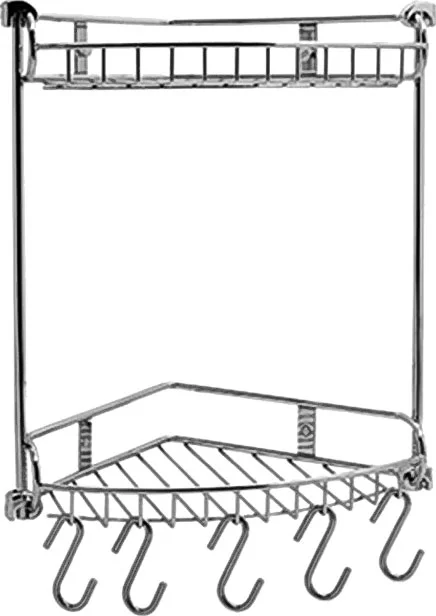 Полка Wasserkraft K-1222 2-ярусная, с крючками от магазина ЛесКонПром.ру