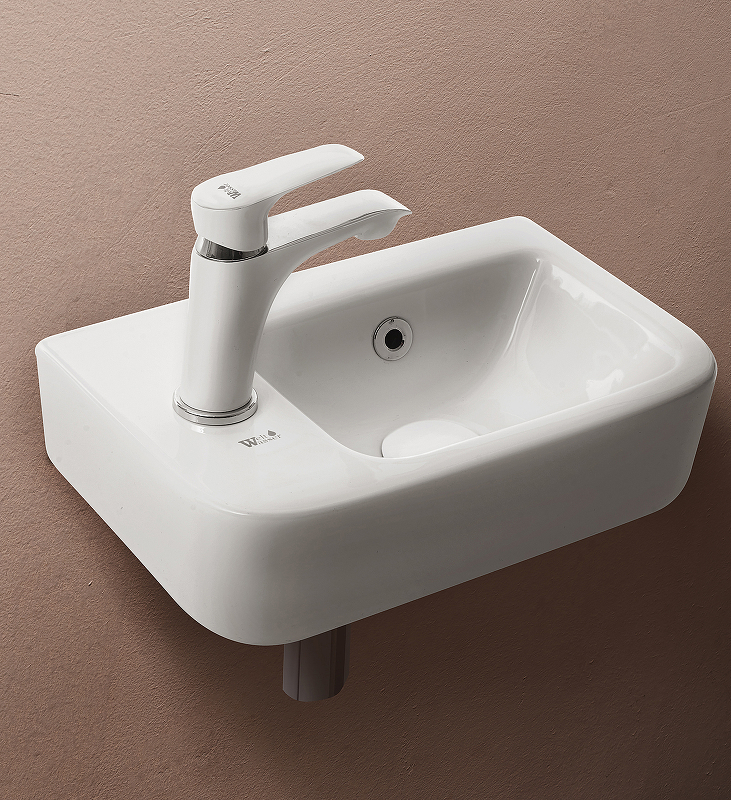 Раковина WeltWasser Aisbach 10100 L 37 10000004590 Белый глянец от магазина ЛесКонПром.ру