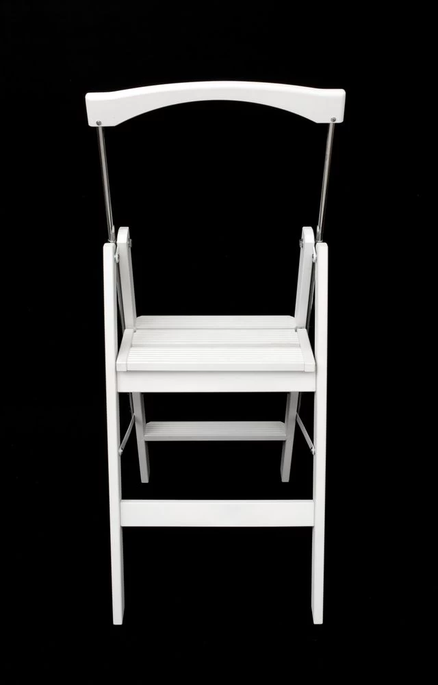 Стремянка деревянная Hoz-Block Серж 3 ступени Белая (арт. СДР-3Б) от магазина ЛесКонПром.ру