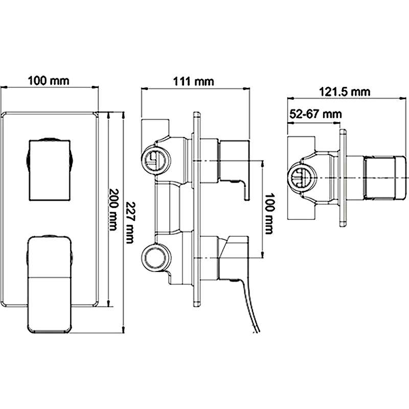 Душевая система WasserKRAFT Aller A171668 Хром от магазина ЛесКонПром.ру