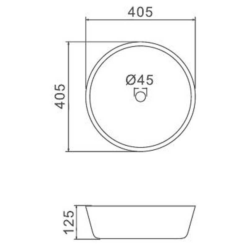 Раковина-чаша Gappo 40 GT307 Белая от магазина ЛесКонПром.ру