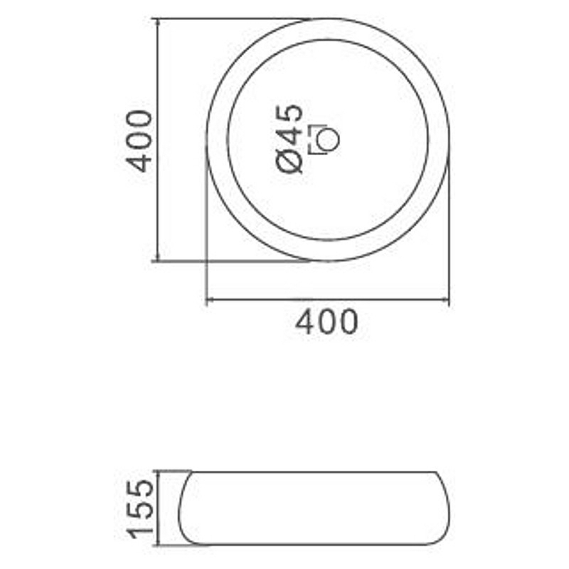 Раковина-чаша Gappo 40 GT103 Белая от магазина ЛесКонПром.ру