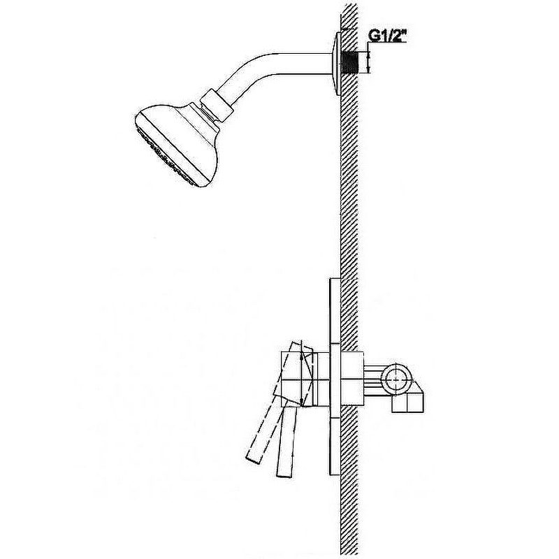 Душевая система Haiba HB80088 Хром от магазина ЛесКонПром.ру