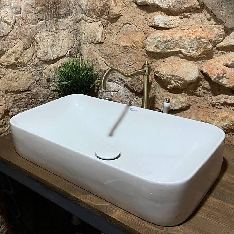 Раковина-чаша Pestan Fluenta Round Washbasin 62 40008299 Белая от магазина ЛесКонПром.ру