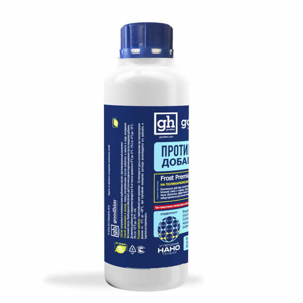 Противоморозная добавка для растворов GOODHIM Frost Premium до -25°С 1 л от магазина ЛесКонПром.ру