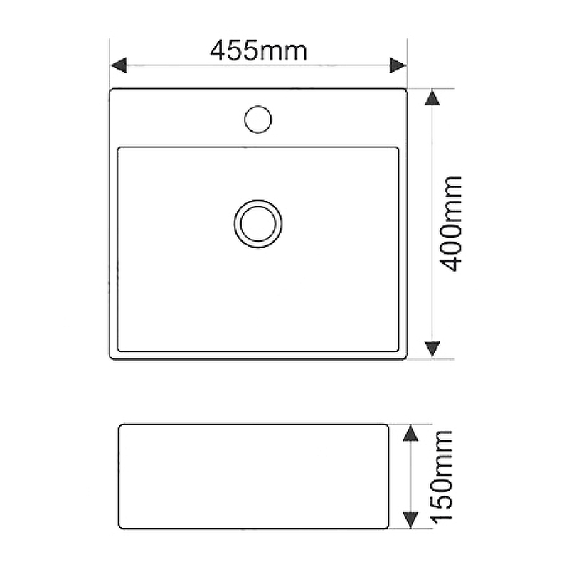 Раковина Melana 48 MLN-A117 Белая от магазина ЛесКонПром.ру
