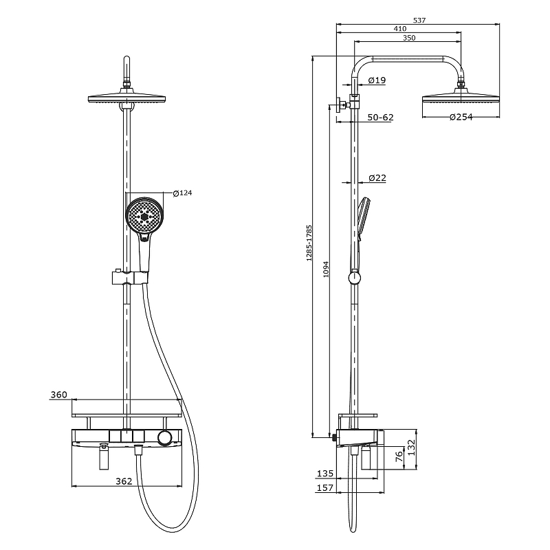 Душевая система Lemark Tropic LM7011C Хром от магазина ЛесКонПром.ру