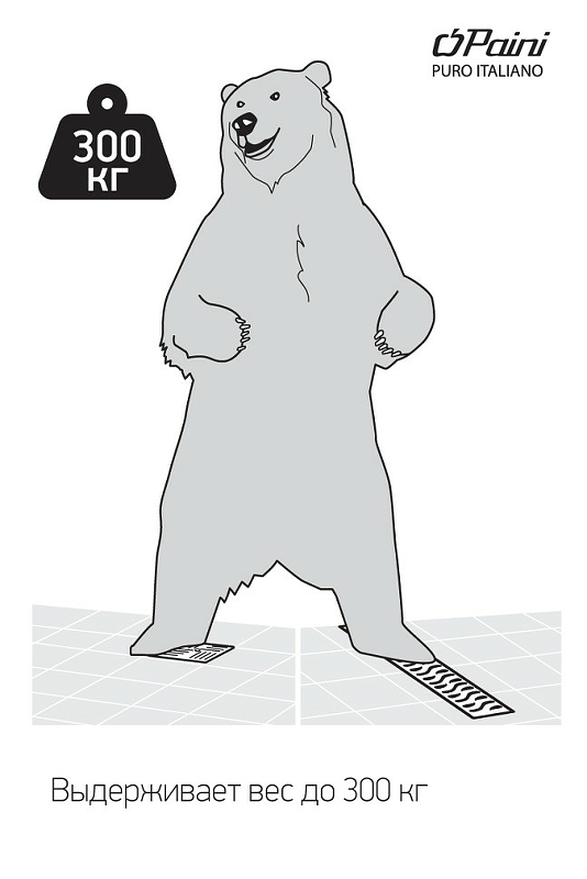 Душевой трап Paini 425XL с решеткой Хром от магазина ЛесКонПром.ру