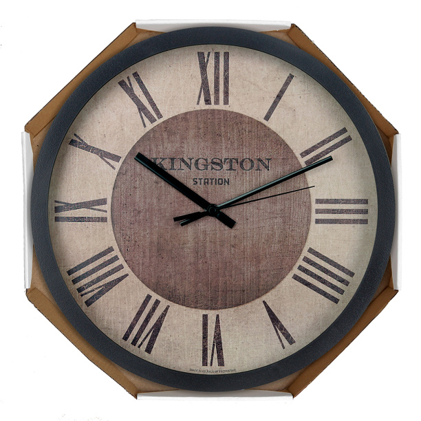 Часы настенные круглые Ретро d30 см черные от магазина ЛесКонПром.ру